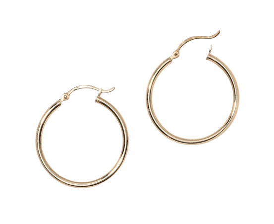 Quince Gold Tube Hoops