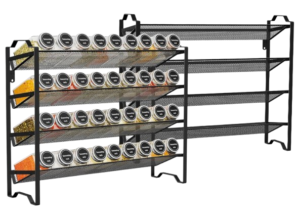 SimpleHouseware 4-Tier Stackable Spice Rack