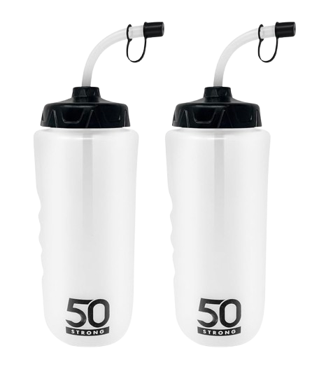 Water bottles with straws