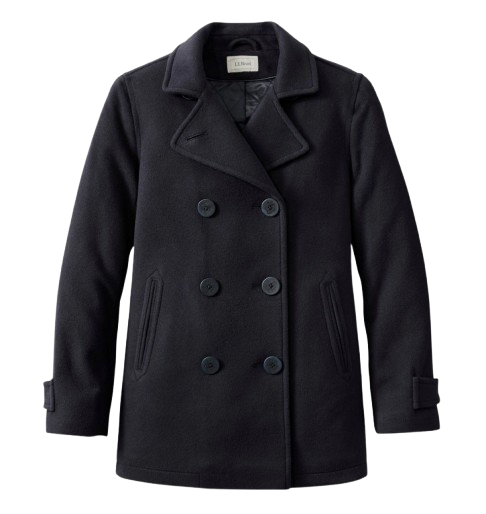 LL Bean Navy Peacoat