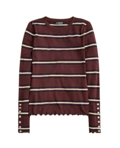 J. Crew Long Sleeve Striped Tee