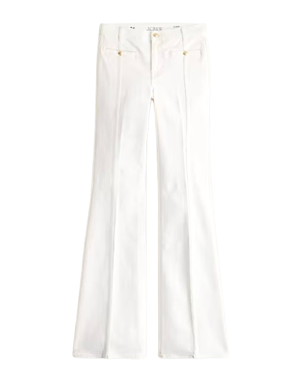 Vintage White Flare Jeans