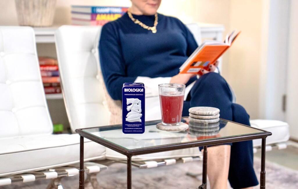 Biologica Postmenopause Essentials tin with elegant sculptural design