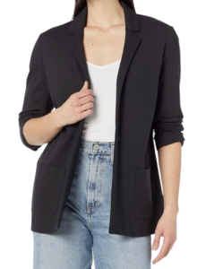 Relaxed Fit Soft Ponte Blazer