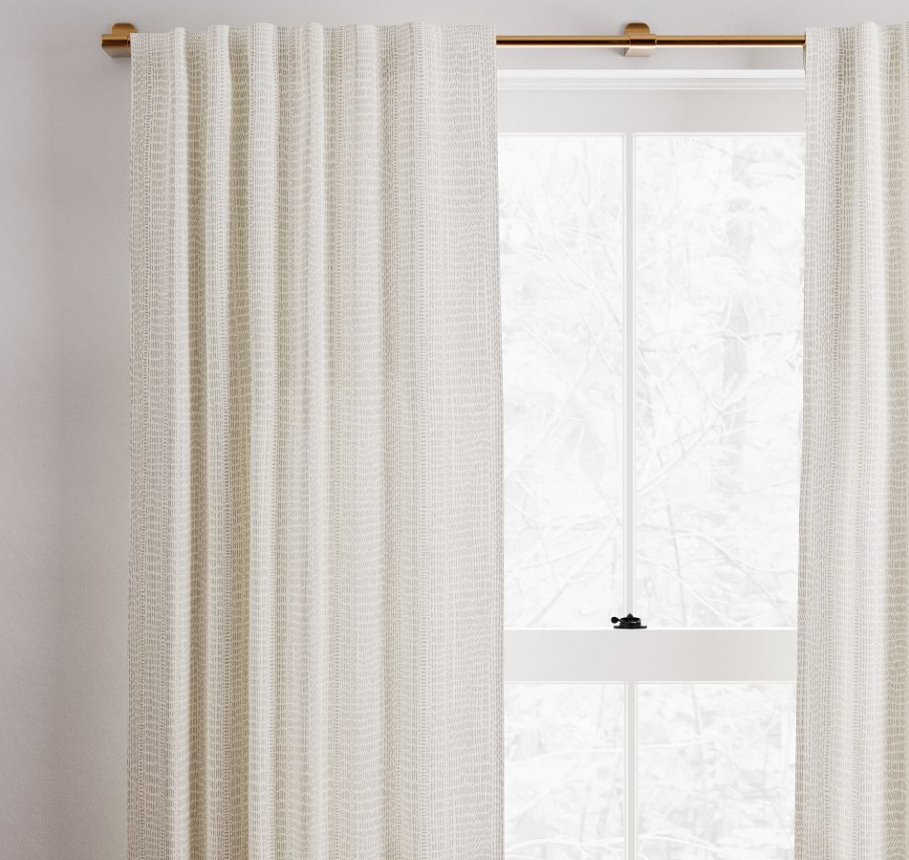 West Elm Cotton Canvas Curtains