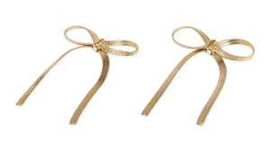 J.Crew Factory – Metallic Bow Earrings