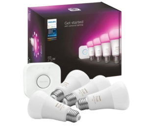 Philips Hue White & Color Ambiance Smart Bulbs – Starter Kit