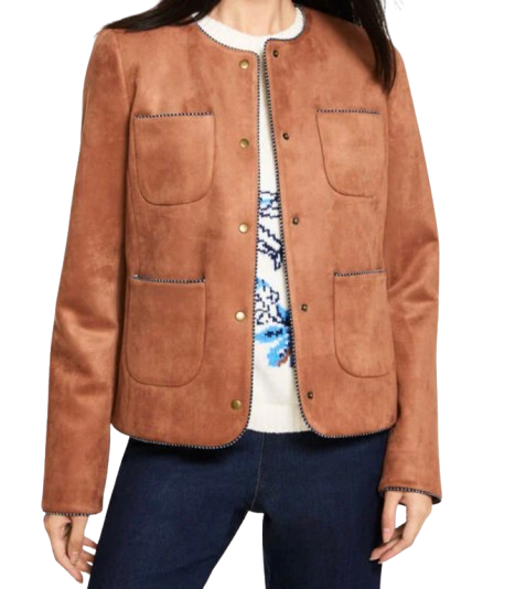 Talbots Faux Suede Jacket