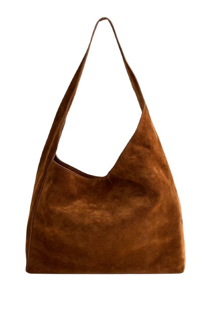 Quince Italian Suede Slouchy Handbag
