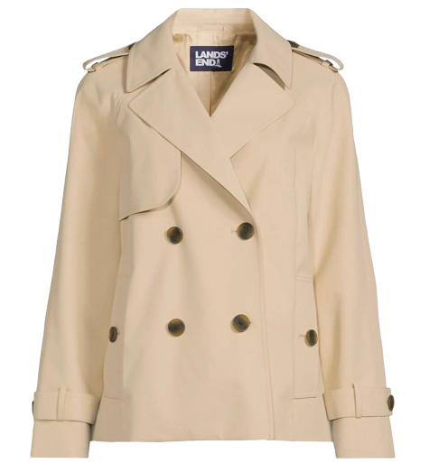 Lands’ End Cropped Trench