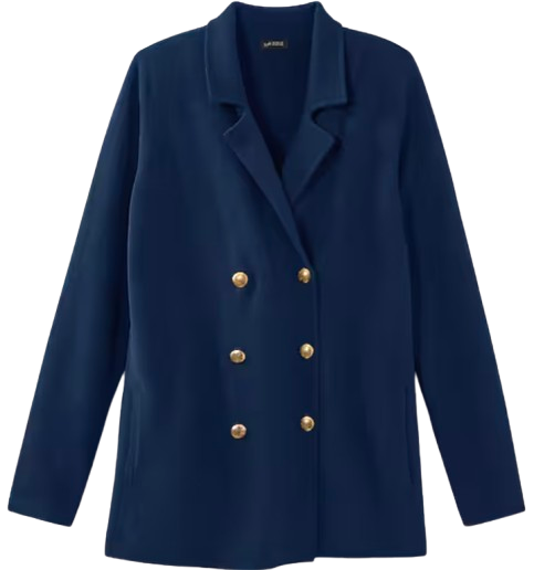 J.Jill Navy Sweater Blazer