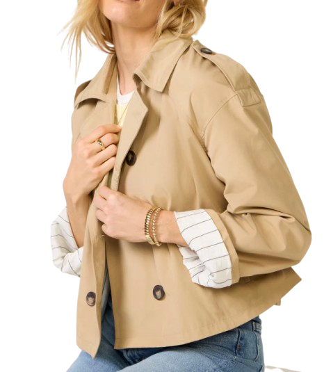 Evereve Benny Cropped Trench