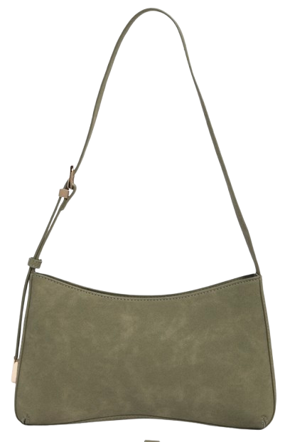 Faux Suede Handbag