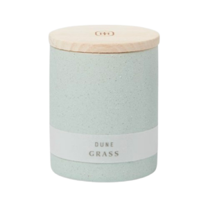 Threshold Matte Textured 6.4oz Ceramic Candle with Wooden Wick – Dune Grass
