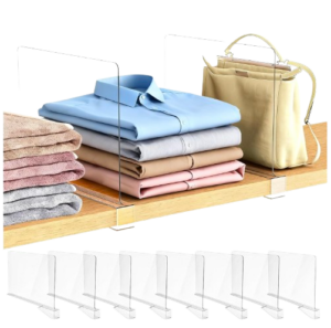 Acrylic Shelf Dividers (Set of 8)