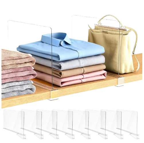 Acrylic Shelf Dividers (Set of 8)