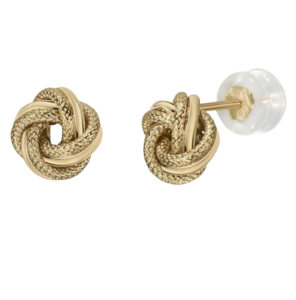 Bony Levy 14k Gold Knot Stud Earrings