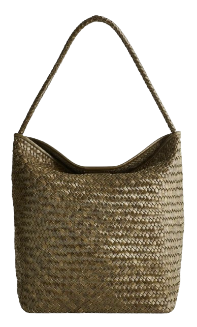 Madewell Signature Woven Leather Bucket Bag