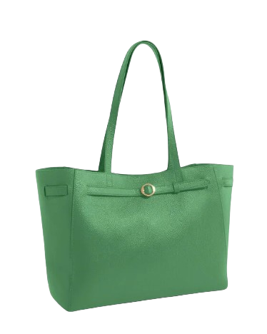 Talbots Mallory Pebble Leather Belted Tote