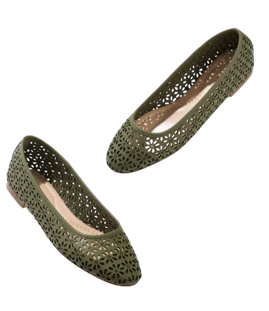 Talbots Ansly Perforated Nappa Ballet Flats
