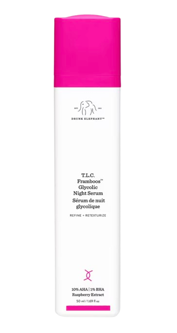 Drunk Elephant T.L.C. Framboos Glycolic Night Serum Best Spring Skincare Over 50
