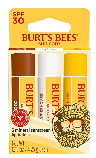 Burt's Bees All-Weather SPF 30 Moisturizing Lip Balm Best Spring Skincare Over 50