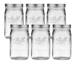 Ball Wide Mouth Mason Jars (32 oz., 6-Pack)