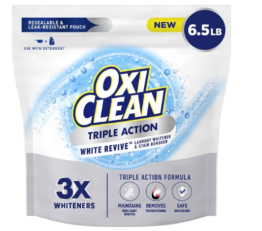 Oxilean Triple Action White Revive Laundry Whitener + Stain Remover