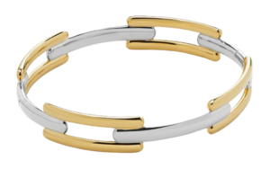 Monica Vinader Two-Tone Link Bangle Bracelet