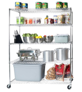 Seville Classics Heavy-Duty Steel Wire Shelving Unit — 5 Tier