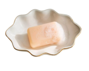 Anthropologie Scalloped Ceramic Soap Dish