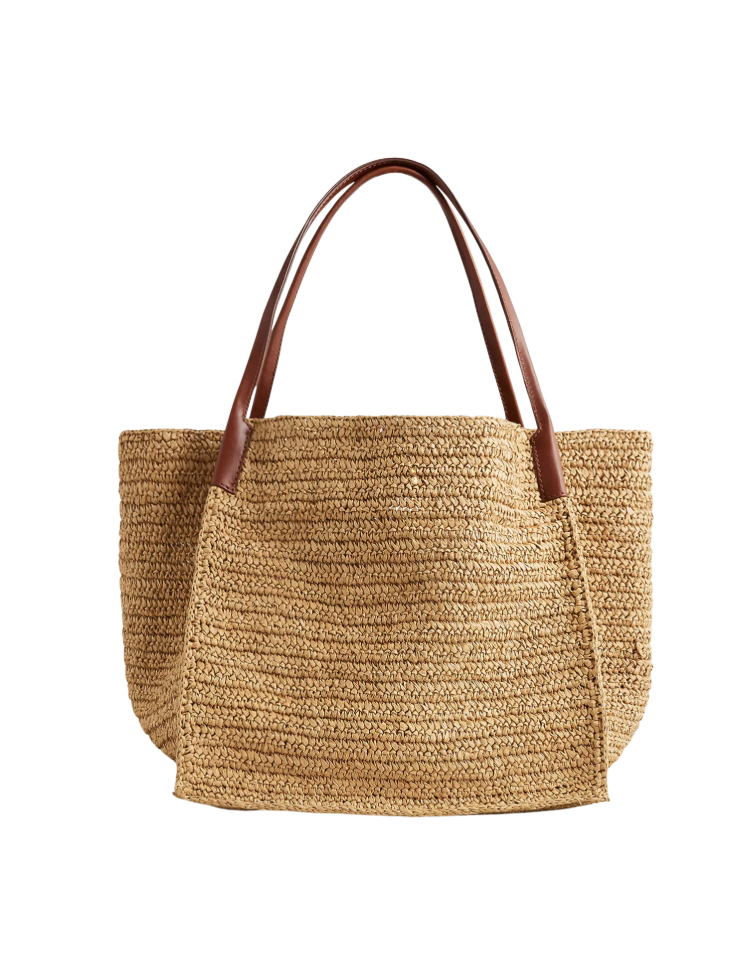 Hand Knotted Raffia Tote, Raffia accessories