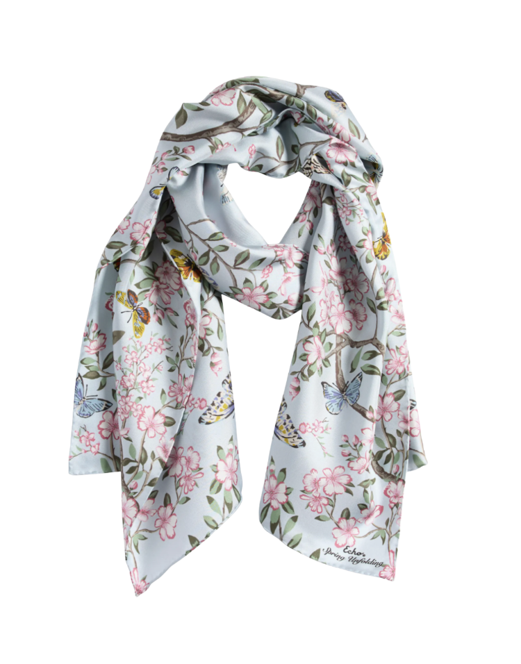 Oblong Floral Scarf, Mothers Day Gift