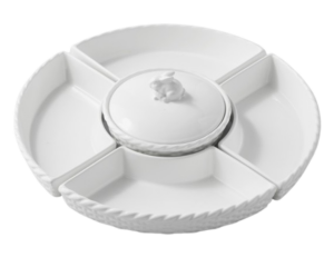 Sculptural Bunny Multi-Compartment Dish