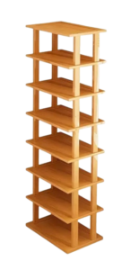 8-Tier Shoe Rack — Bamboo
