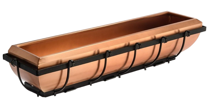 H Potter Copper Wrought Iron Window Box Planter