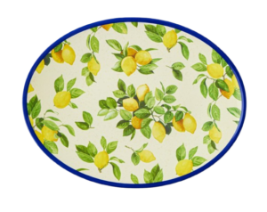 Williams Sonoma Lemon Outdoor Melamine Oval Platter