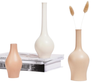 ZENS Ceramic Bud Vases — Set of 3