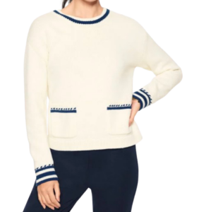 Talbots Crochet Crewneck Sweater