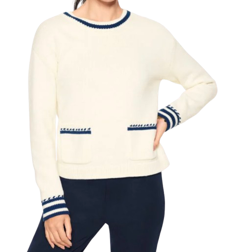 Talbots Crochet Crewneck Sweater