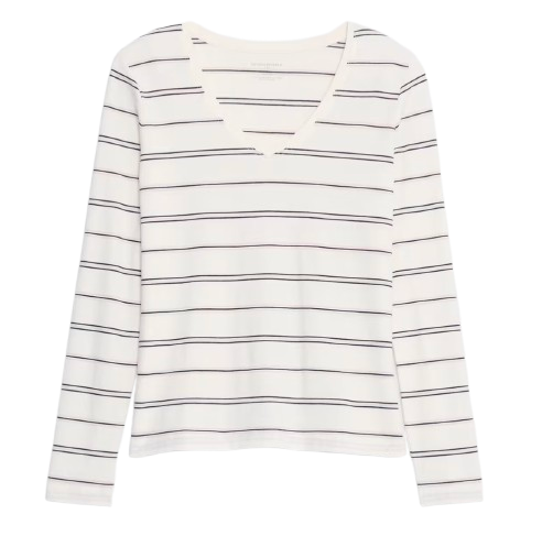 Timeless Long Sleeve V-Neck Tee