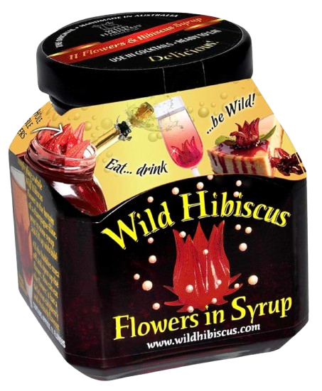 Wild Hibiscus Flowers in Syrup