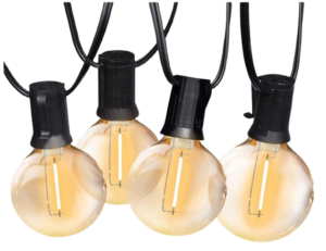 Sunthin Outdoor String Lights — 48ft, G40 Bulbs