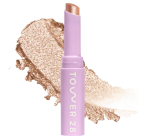 Tower 28 Beauty GoGo Cooling Shimmer 8H Eyeshadow Stick (Troubadour – Golden Amber)