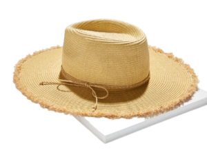 Talbots Frayed Edge Straw Beach Hat