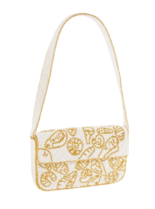 Talbots Seashell Beaded Shoulder Bag