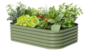 Vego Garden 17-Inch Tall Metal Raised Garden Bed — 6-in-1 Kit