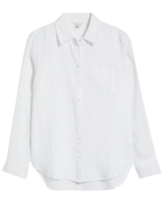 Caslon Linen Button Up