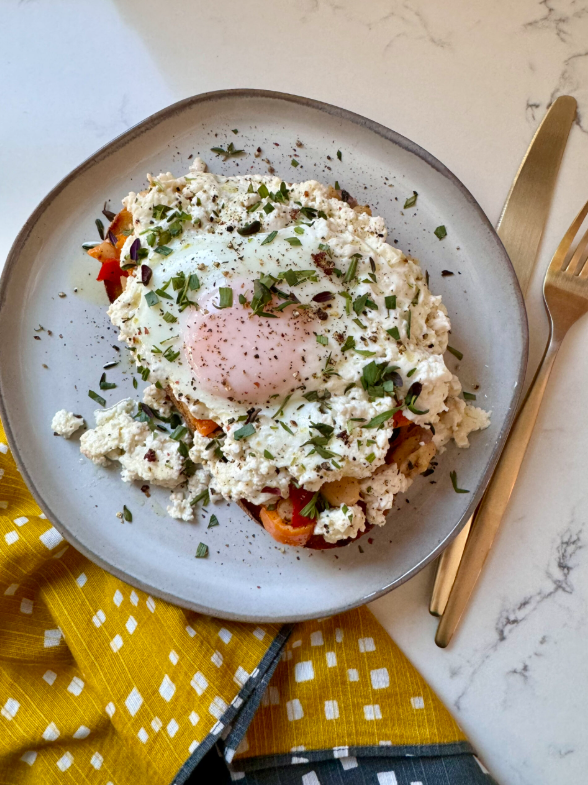 Mediterranean Brunch Toast