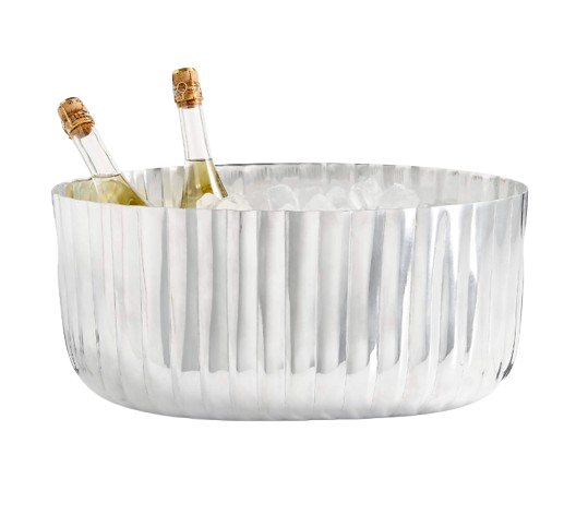 Bash Fluted Silver Beverage Tub